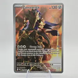 Zamazenta 201/182 IR Destined Rivals Sv10 ILLUSTRATION RARE HOLO Pokemon English - Image 1