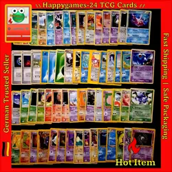 60x Pokemon Karten teiw. WOTC Vintage Sammlung gemischt div Set TCG no Holo /T68 - Image 1