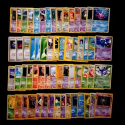 60x Pokemon Karten teiw. WOTC Vintage Sammlung gemischt div Set TCG no Holo /T68 - Image 2