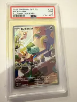 Pokemon TCG Bulbasaur Illustration Rare 2024 Scarlet & Violet Stellar Crown - Image 1