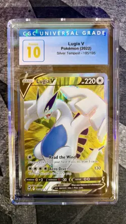 Pokemon 2022 Lugia V #185 Silver Tempest CGC 10 Pristine Blue Label 🔵 - Image 1