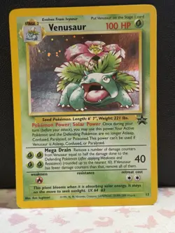 Pokemon TCG WOTC Promos Venasaur #13 Meowth #10 Black Star Promo - Image 1
