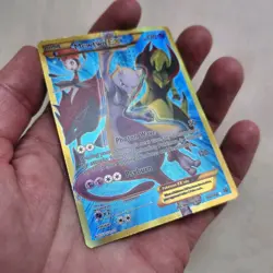 2015 Pokemon XY Breakthrough Mewtwo EX 163/162 SECRET RARE LP - Image 3
