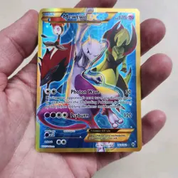 2015 Pokemon XY Breakthrough Mewtwo EX 163/162 SECRET RARE LP - Image 4