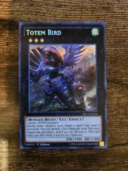 Yugioh Totem Bird MP14-EN056 Mega-Tins 1st Ed NM Secret Rare. - Image 1