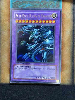 Yugioh Blue-Eyes Ultimate Dragon JMP-005 Ultra Rare Limited Edition LP - Image 1