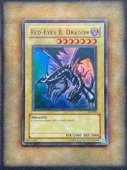 Yugioh Red-Eyes B. Dragon SDJ-001 Ultra Rare MP - Image 1