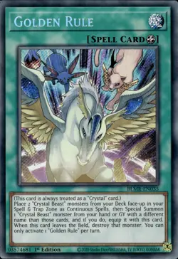 Golden Rule - Secret Rare 1st Edition BLMR-EN035 - NM - YuGiOh - Image 1