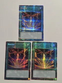 Raigeki (Alt Art) MP25-EN015 x3 Starlight Rare Yugioh 1st Edition 2025 Mega-Pack - Image 1
