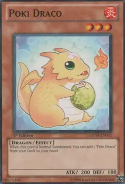 Poki Draco - GENF-EN031 - Common - 1st Edition x1 - Lightly Played - Image 1