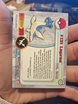 Pokemon Topps Lapras #131 Non-Holo Vintage 1999 TV Animation Card - Image 2