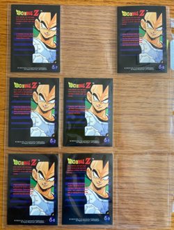 6 Dragon Ball Z prism card cards lot including G-6 Frieza - Image 2