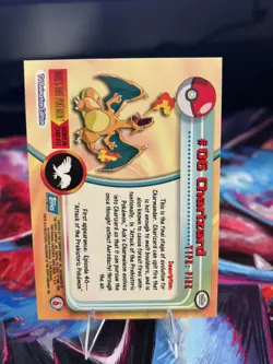 Topps Pokemon Charizard #06 TV Animation Edition Non Foil Card - Blue Logo - LP - Image 2