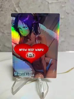 Yoruichi Trading Card Waifu Goddess Story Anime Girl holo Karte Manga Full Art - Image 1
