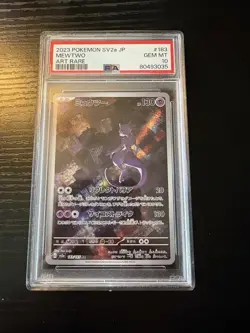 PSA 10 Mewtwo 183/165 Art Rare Sv2a 151 Pokemon Japanese Card - Image 1