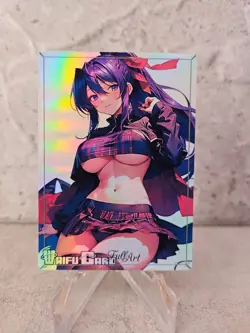 Akeno Himejima Trading Card Waifu Goddess Story Anime Girl holo Karte Manga Art - Image 1