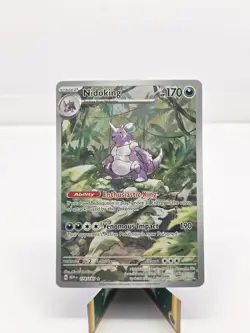 Pokemon TCG Nidoking Scarlet & Violet 151 Illustration Rare Card 174/165 - Image 1