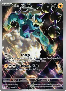 Pokemon TCG Thundurus 209 Promo SV: Scarlet & Violet Promo Cards NM - Image 1