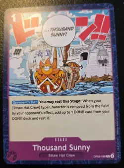 Thousand Sunny OP09-080 Common Emperors In The New World One Piece Card Game - Image 1
