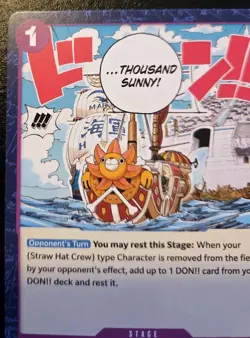 Thousand Sunny OP09-080 Common Emperors In The New World One Piece Card Game - Image 2
