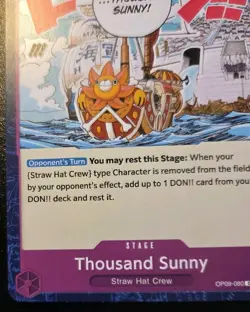 Thousand Sunny OP09-080 Common Emperors In The New World One Piece Card Game - Image 4