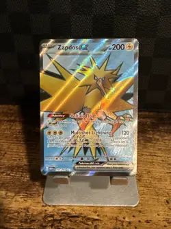 Pokemon TCG Zapdos EX 192/165 Scarlet & Violet 151 Ultra Rare Card - Image 1