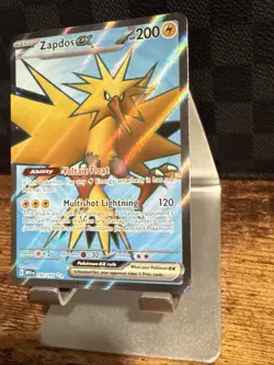 Pokemon TCG Zapdos EX 192/165 Scarlet & Violet 151 Ultra Rare Card - Image 4
