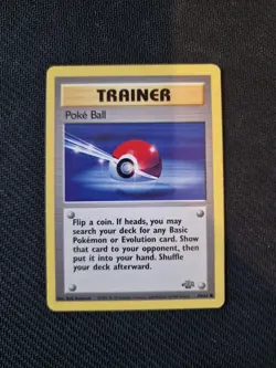 Poke Ball - 64/64 - Common -Jungle Set 1999 Pokemon Card - LP - Image 1
