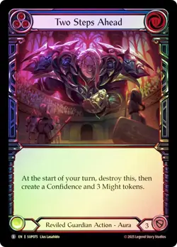 FAB RAINBOW FOIL Two Steps Ahead - Super Slam Card # 075 - Image 1