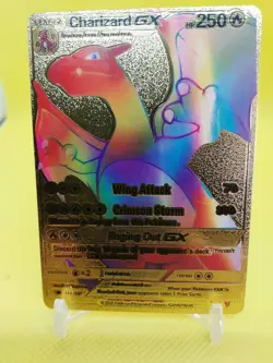 RARE Charizard GX RAINBOW Gold Foil Pokemon Card 150/147 2020 Nintendo NM🤩 - Image 1