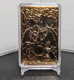 1999 Pokemon Burger King 23K Gold-Plated Charizard Card Poke Ball (No Box/Cert.) - Image 2