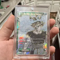 Dragon Ball Super Card Son Goku Hope of Universe 7 TB1-052 Foil Autographed - Image 1