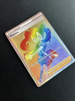 Pokemon TCG Shauna Holo Rainbow Secret Rare Card 278/264 Fusion Strike - Image 2