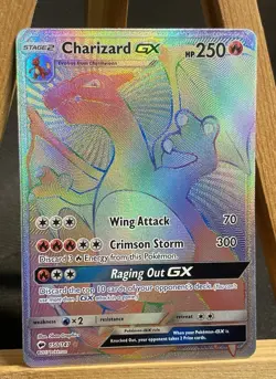 Charizard GX - 150/147 - Burning Shadows Secret Rare Card LP+ Clean - Image 1