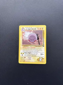 Pokemon Card Gym Challenge Lt. Surge's Electrode 52/132 WOTC NM! - Image 3