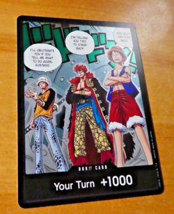 ONE PIECE ENGLISH CARD HOLO GAME CARTE OP DON KID LAW LUFFY EN NM - Image 1