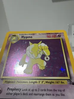 Pokemon TCG Hypno Fossil Holo Card 8/62 Unlimited Rare - Image 3