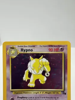 Pokemon TCG Hypno Fossil Holo Card 8/62 Unlimited Rare - Image 5