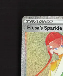 Elesa's Sparkle 275/264 Fusion Strike Full Art Secret Rare Holo Pokemon Card NM - Image 3