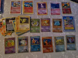 Pokemon Pocket Monsters Holo Prism Japanese Vending Sticker & card Lot charizard - Image 1