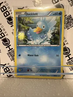 Ducklett BW17 2011 Black & White Black Star Promo Pokemon Card Cosmos Holo - Image 1