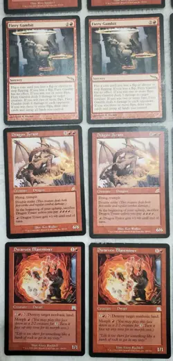 23 Vintage Red MTG Cards Lot - 8 Rare - 8 Uncommon - Magic The Gathering - Image 4