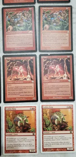 23 Vintage Red MTG Cards Lot - 8 Rare - 8 Uncommon - Magic The Gathering - Image 5