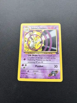 Pokemon Card Gym Challenge Sabrina's Kadabra 58/132 WOTC NM! - Image 2