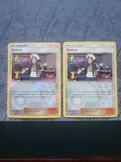 Pokemon: Guzma #115/147 SM Reverse Holo Burning Shadows - LP/MP - T172 (2 CARDS) - Image 1