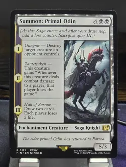 MTG - Summon: Primal Odin (0121) Rare - FINAL FANTASY (FIN) - Image 1