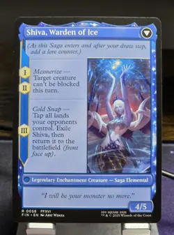 MTG - Jill, Shiva's Dominant / Shiva (0058) Rare - FINAL FANTASY (FIN) - Image 2