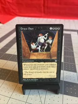 Vintage 1998 MTG Stronghold Grave Pact MN - Image 1