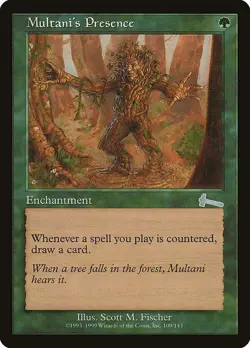 Multani's Presence 1x FOIL MTG ULG Urza's Legacy Uncommon Vintage MINT green - Image 1