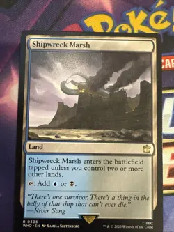 Shipwreck Marsh 0305 Non Foil Rare Doctor Who Commander MTG Near Mint - Image 1
